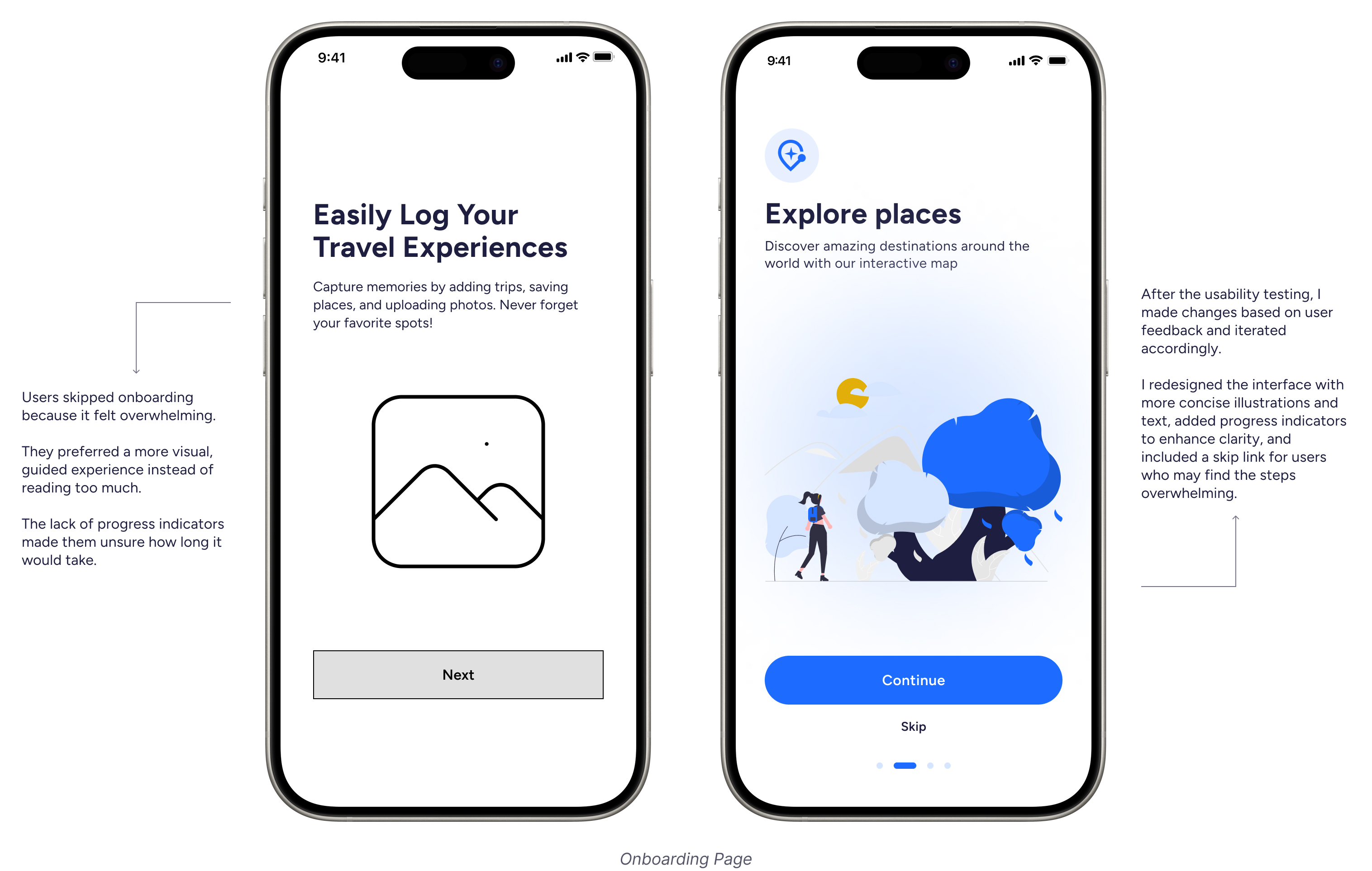 Onboarding Page