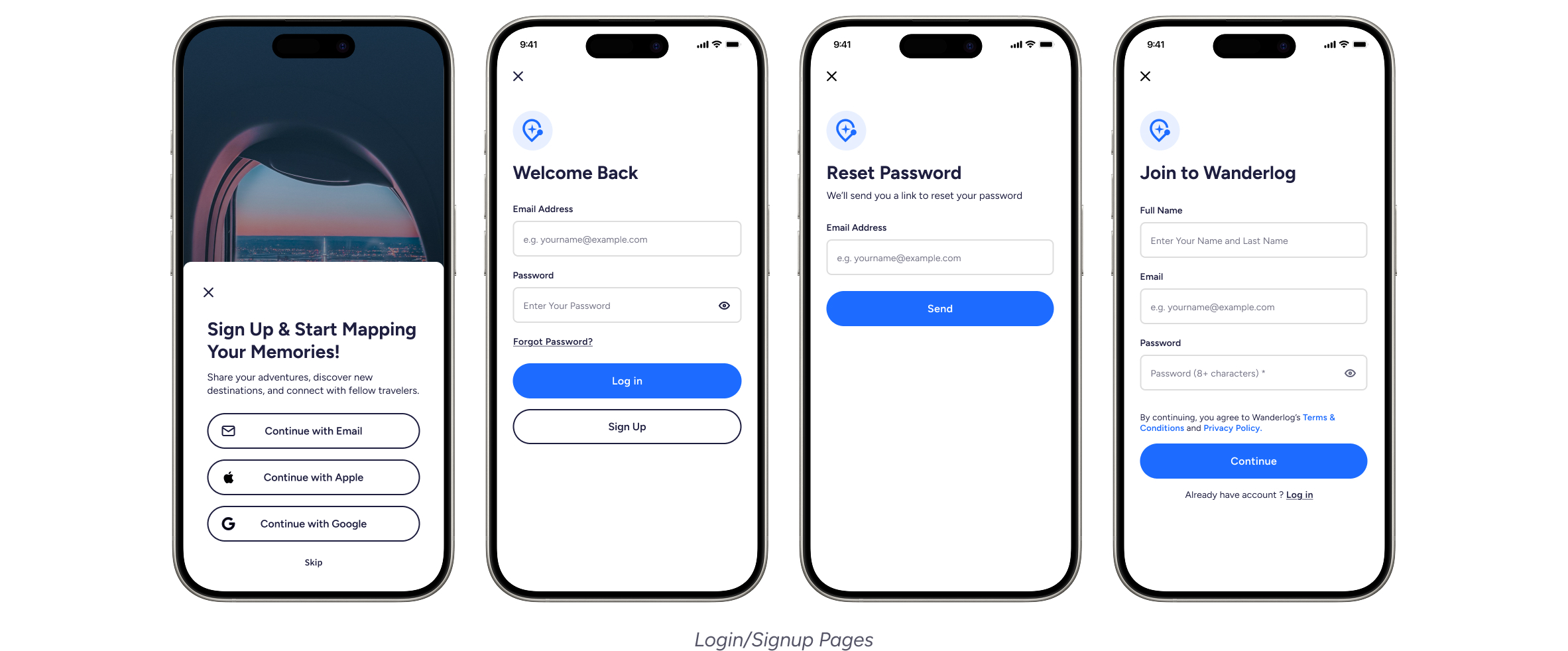 Signup Pages